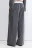 Брюки широкие костюмные с двойным поясом - цвет серый - 4