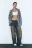 Рубашка oversize из фланели с имитацией второго слоя - цвет синий - 5
