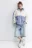 Куртка-бомбер oversize из искусственного меха - цвет голубой - 1