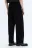 Брюки прямые с вельветовой фактурой - цвет черный - 4
