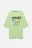 Футболка oversize хлопковая с принтом - цвет зеленый - 8