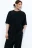 Футболка oversize спортивная из жатой ткани - цвет черный - 1