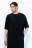 Футболка oversize спортивная из жатой ткани - цвет черный - 2