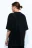 Футболка oversize спортивная из жатой ткани - цвет черный - 4