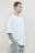 Футболка oversize хлопковая однотонная - цвет белый - 3