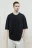 Футболка oversize хлопковая однотонная - цвет черный - 2
