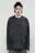 Лонгслив oversize хлопковый в полоску - цвет серый - 2