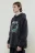 Худи oversize с капюшоном и принтом - цвет черный - 3