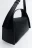 Сумка-багет с широким ремнем на плечо - цвет черный - 5