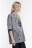 Футболка oversize хлопковая с тату-принтом - цвет серый - 4