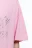 Футболка свободная с принтом-надписью - цвет розовый - 7