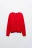 Джемпер вязаный свободного кроя - цвет красный - 11