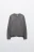 Джемпер свободный плотной вязки - цвет серый - 8