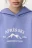 Худи oversize спортивная с капюшоном и принтом - цвет голубой - 8