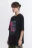 Футболка oversize с принтом в стиле аниме - цвет черный - 3