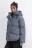 Куртка oversize стеганая с капюшоном - цвет серый - 3