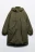 Куртка-парка длинная утепленная с капюшоном - цвет зеленый - 10