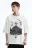 Футболка oversize с принтом в стиле гранж - цвет белый - 2