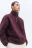 Толстовка half-zip флисовая с воротником-стойкой - цвет фиолетовый - 1