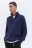 Свитер half-zip вязаный с воротником-стойкой - цвет голубой - 3