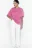 Футболка хлопковая с вареным эффектом - цвет розовый - 1