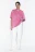 Футболка хлопковая с вареным эффектом - цвет розовый - 5