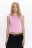 Майка вискозная с вырезом-лодочкой - цвет розовый - 3