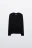 Лонгслив трикотажный из тенсела и шерсти - цвет черный - 8
