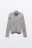 Лонгслив на молнии с воротником-стойкой - цвет серый - 9