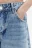 Джинсы-кюлоты baggy fit с потертостями - цвет голубой - 9
