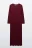 Платье миди трикотажное облегающее - цвет бордовый - 9