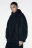 Куртка-бомбер oversize с трикотажным капюшоном - цвет черный - 4