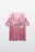 Футболка oversize спортивная с принтом - цвет розовый - 7