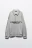 Толстовка half zip с вышитой надписью - цвет серый - 10