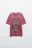 Футболка oversize с принтом - цвет розовый - 8