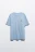 Футболка хлопковая с принтом - цвет голубой - 8