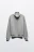 Толстовка half zip из футера - цвет серый - 9