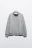 Толстовка half zip из футера - цвет серый - 8