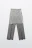 Брюки прямые костюмные с кружевной баской - цвет серый - 8