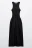 Платье макси с облегающей майкой - цвет черный - 8