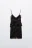 Платье мини на бретельках с воланами - цвет черный - 9
