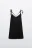 Платье-трапеция мини с вырезом на спине - цвет черный - 8