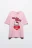 Футболка домашняя хлопковая с принтом - цвет розовый - 9