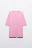 Футболка oversize хлопковая с принтом - цвет розовый - 7
