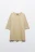 Футболка oversize из плотного хлопка - цвет бежевый - 8