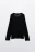 Лонгслив хлопковый из сетки - цвет черный - 8