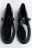 Туфли-лоферы с ремешком - цвет черный - 8