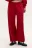 Брюки-джоггеры широкие из футера - цвет красный - 3