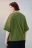 Футболка oversize с принтом - цвет зеленый - 3