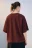 Футболка oversize с принтом - цвет коричневый - 3